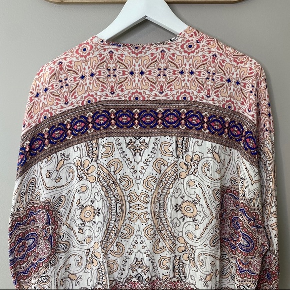 Allison Joy Printed Kimono Multicolored Sz M/L - Picture 9 of 10